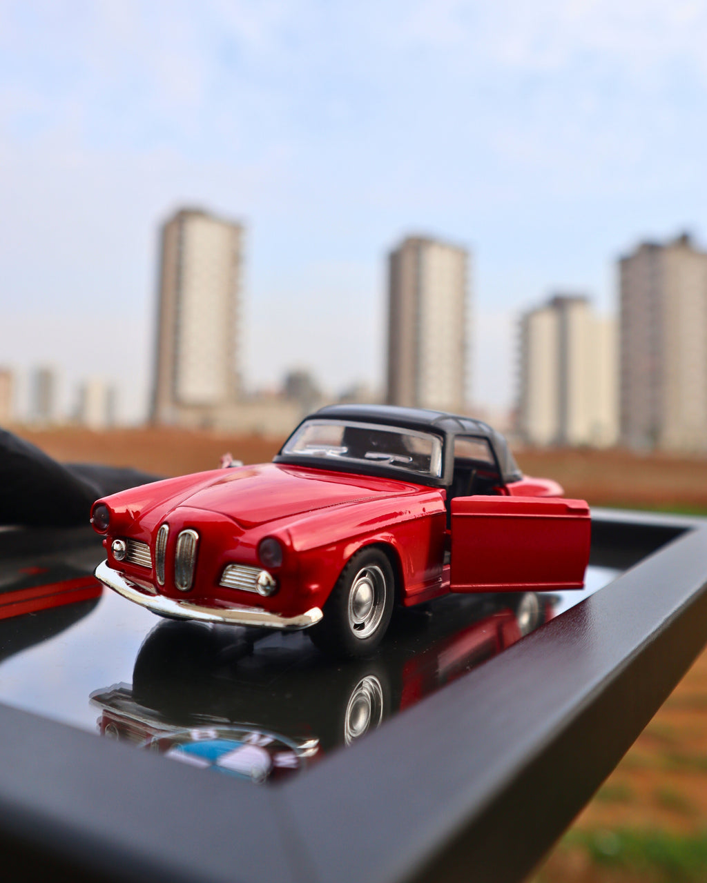 BMW Classic Hot Coupe Diecast Model Araba Tablosu 15x21 cm