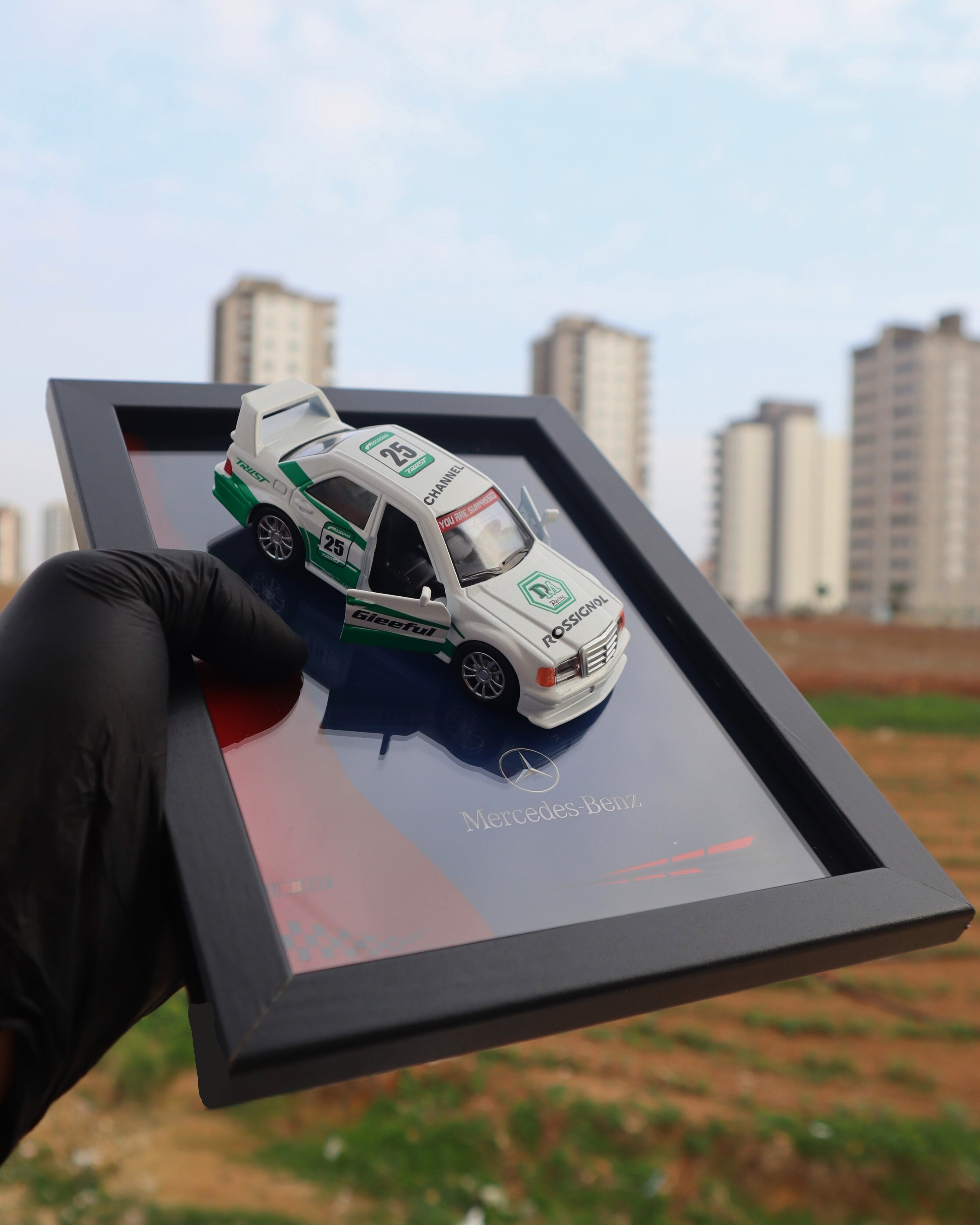 Mercedes-Benz 190E DTM Diecast Yarış Arabası Tablo 15 x 21