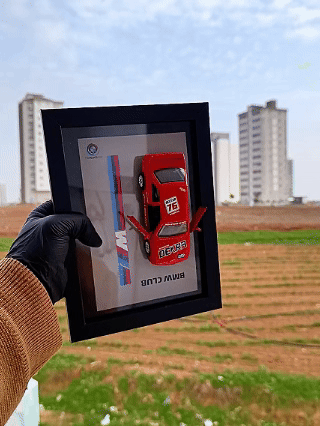 BMW E30 DTM DEKRA #76 Diecast Model Araba Tablo 15x21 cm