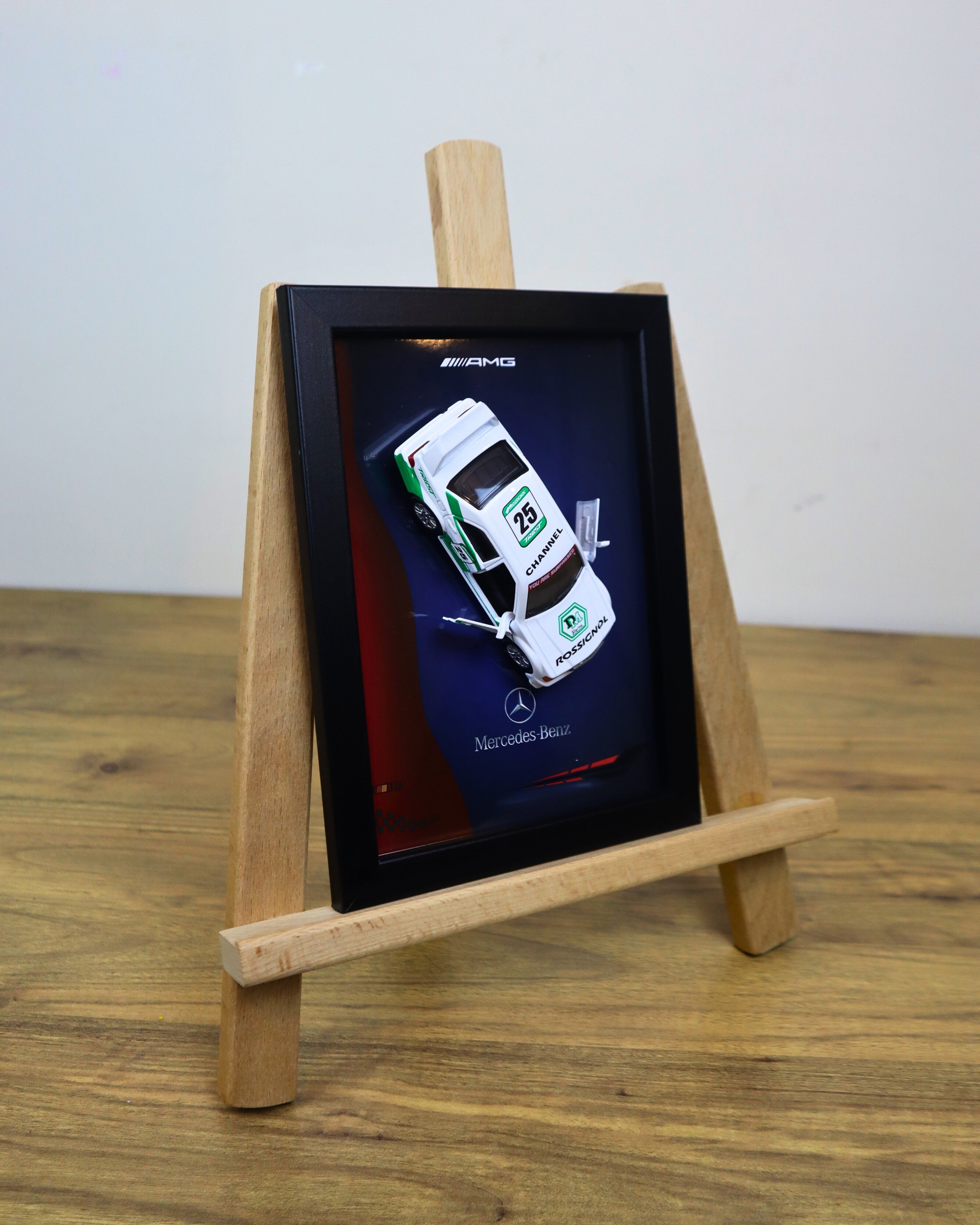 Mercedes-Benz 190E DTM Diecast Yarış Arabası Tablo 15 x 21