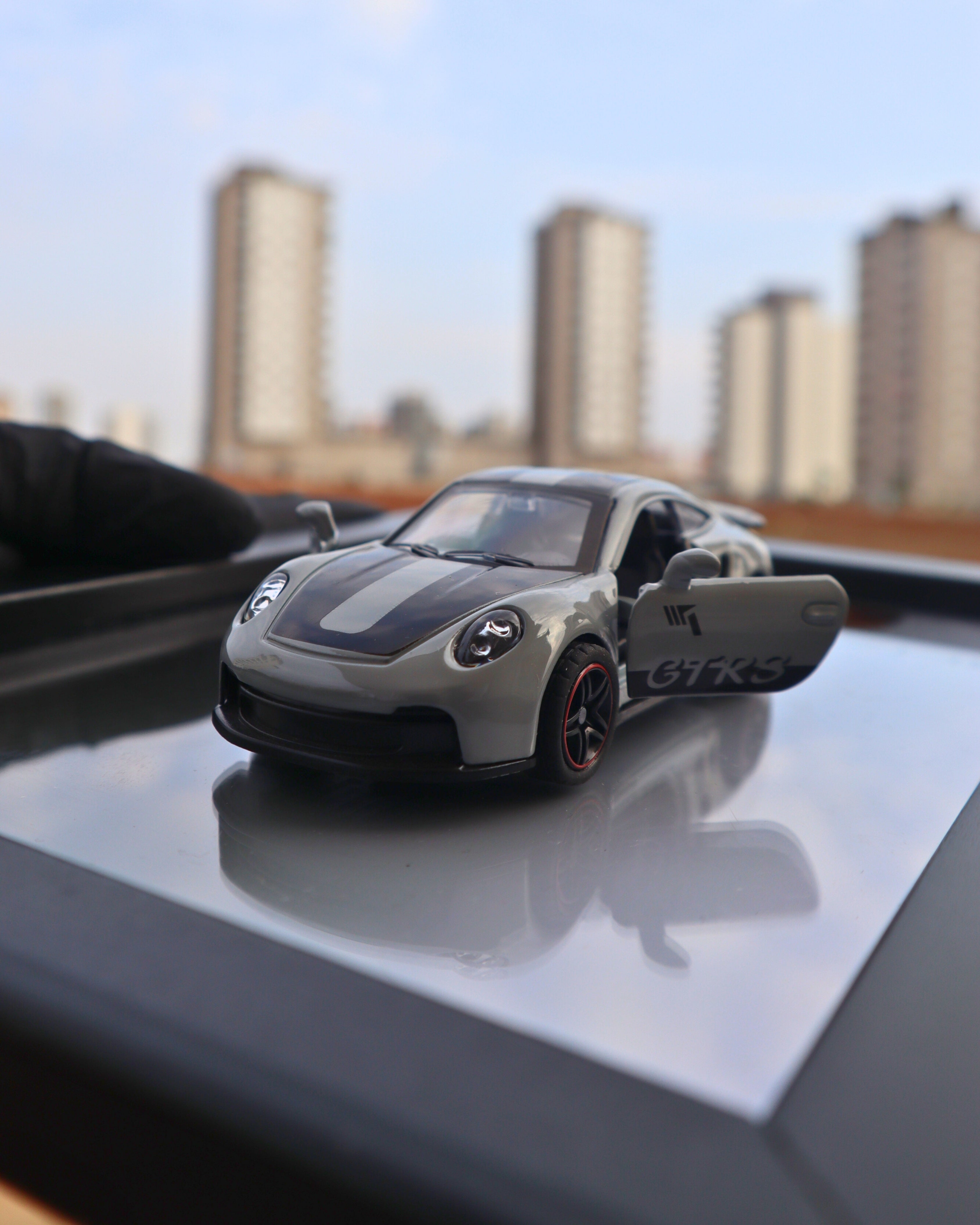 Porsche 911 GT3 RS Diecast Model Araba Tablo 15 x 21 cm