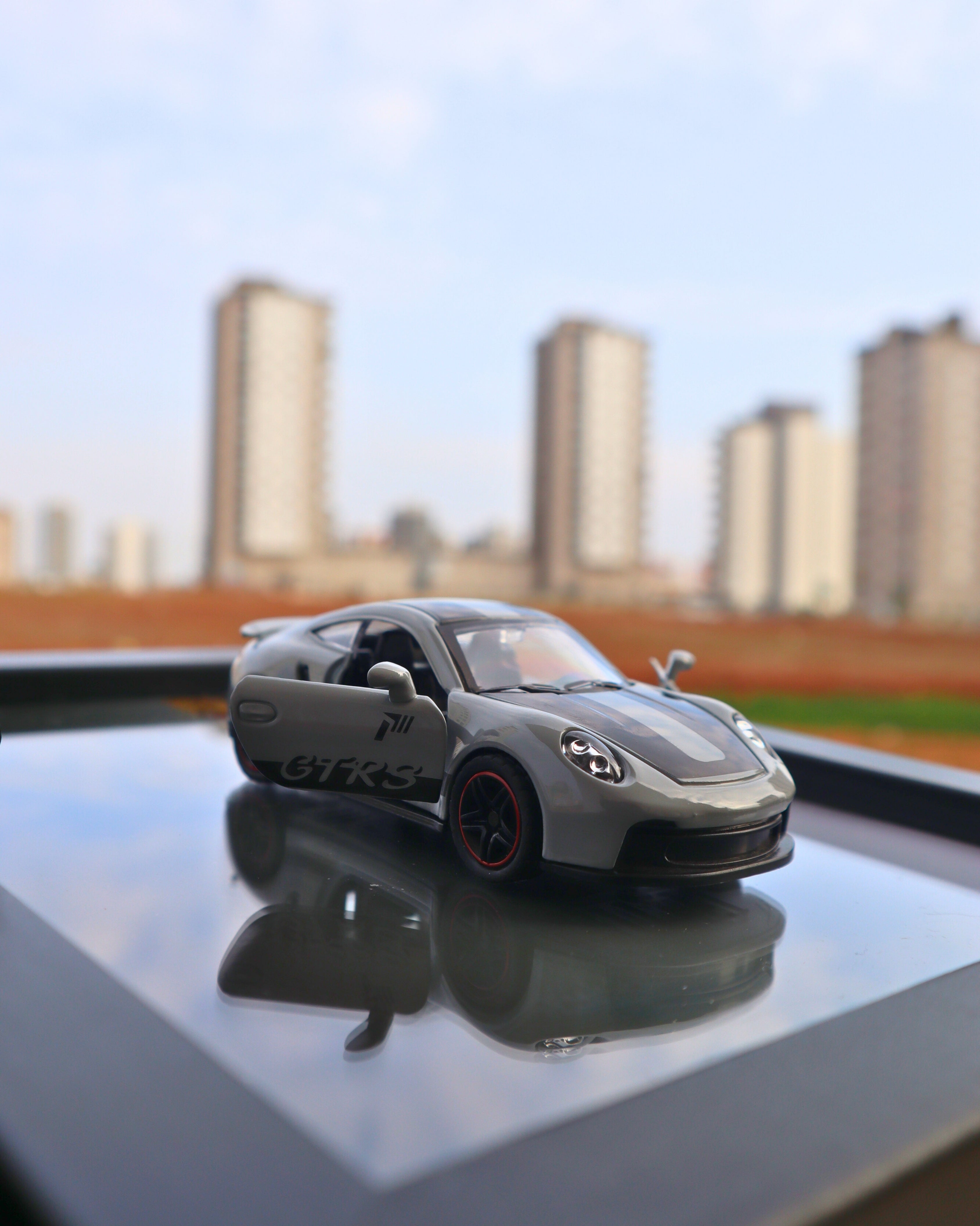 Porsche 911 GT3 RS Diecast Model Araba Tablo 15 x 21 cm