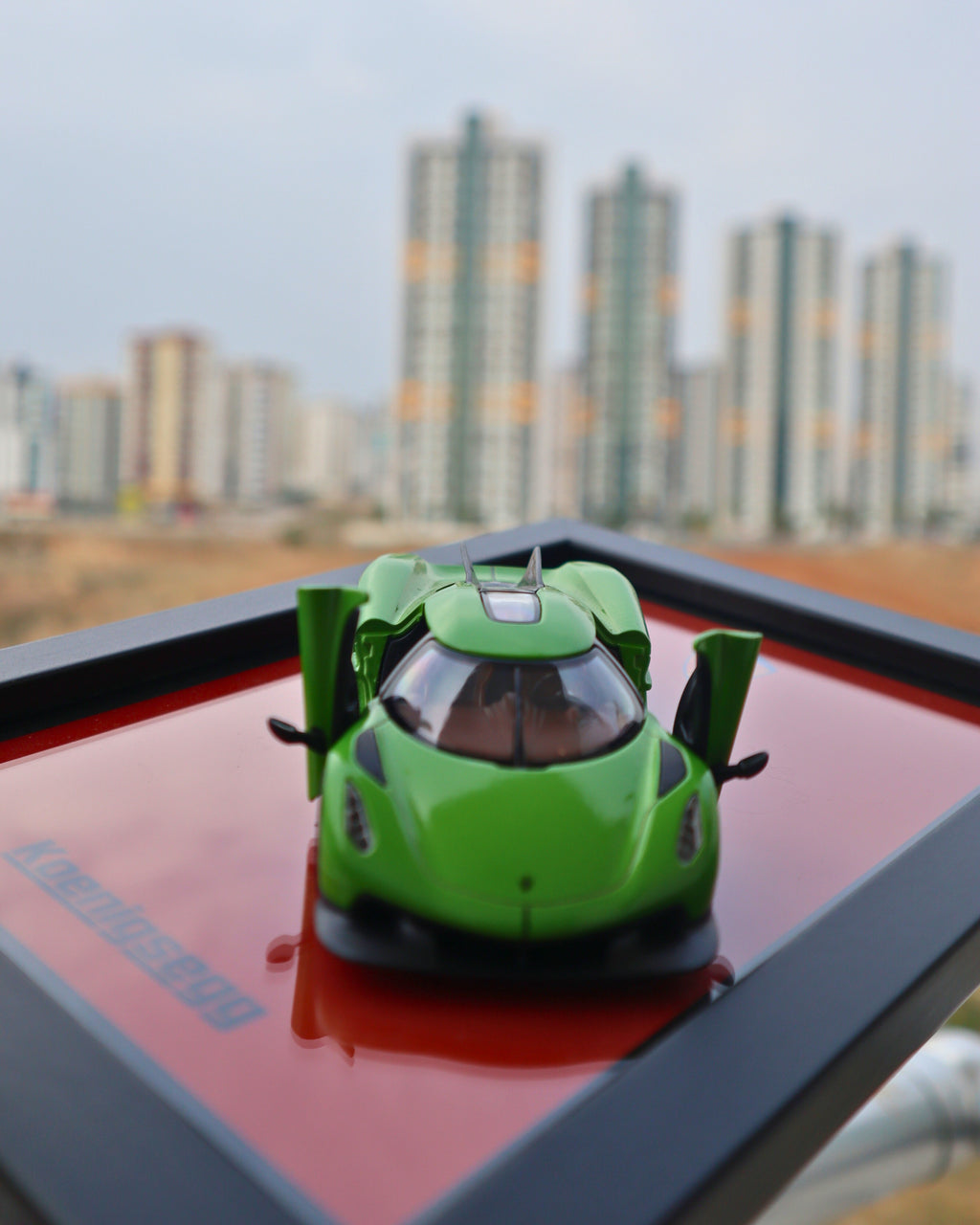 Koenigsegg Jesko Diecast Model Araba Tablosu 15x21 cm