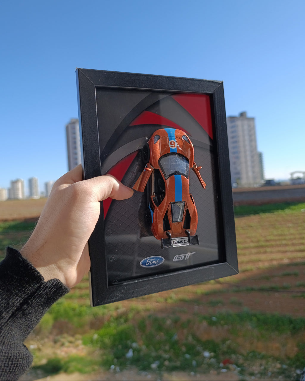 Ford GT Diecast Model Araba Tablo 15x21 cm