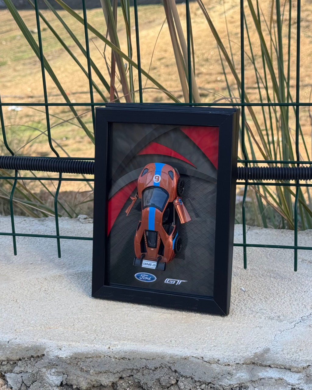 Ford GT Diecast Model Araba Tablo 15x21 cm