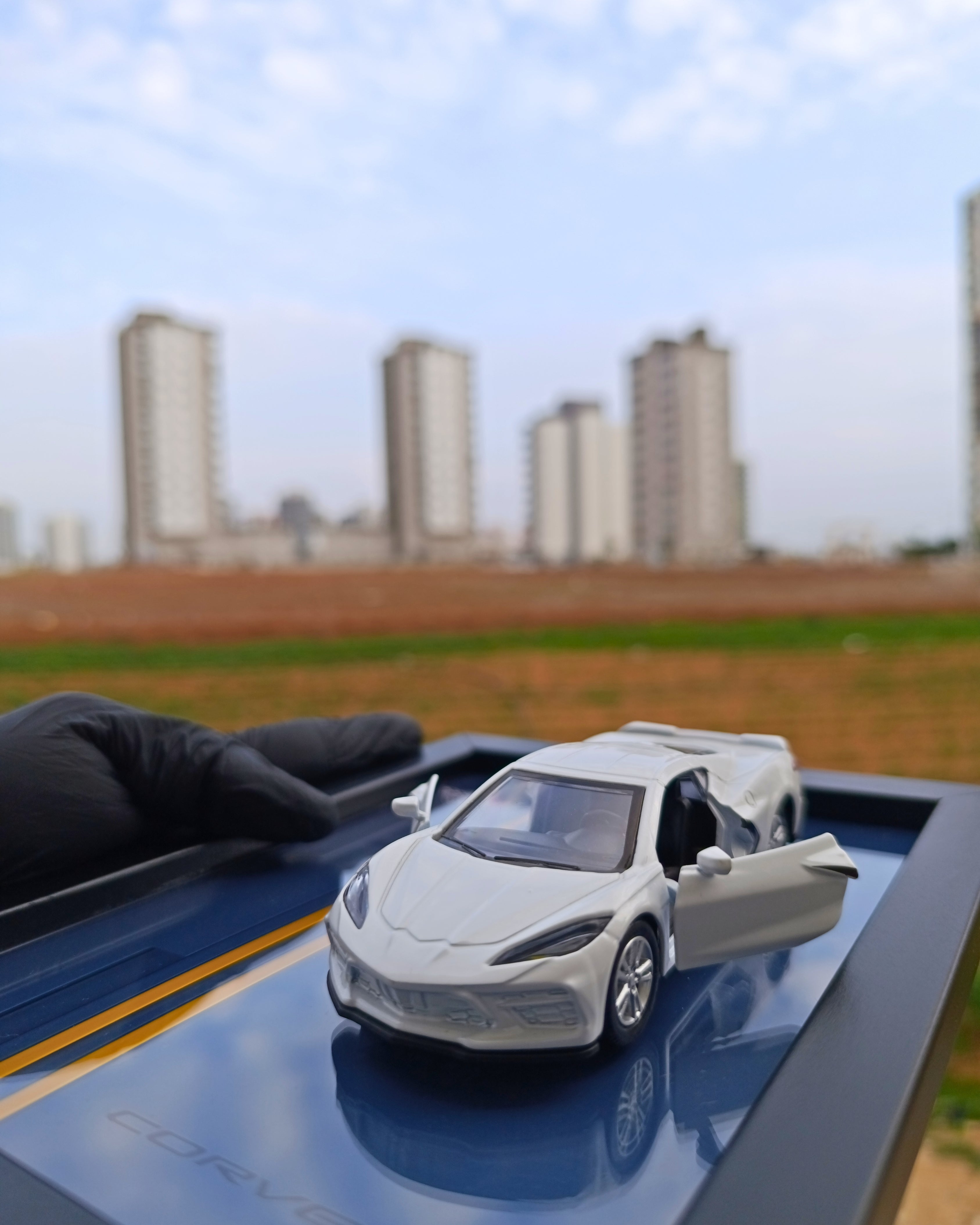 Chevrolet Corvette C8 Model Araba Tablosu 15x21 cm