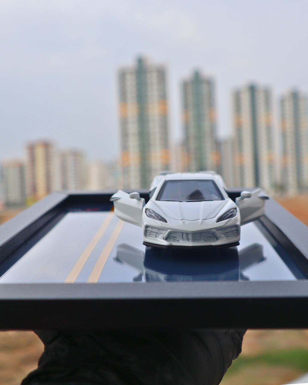 Chevrolet Corvette C8 Model Araba Tablosu 15x21 cm