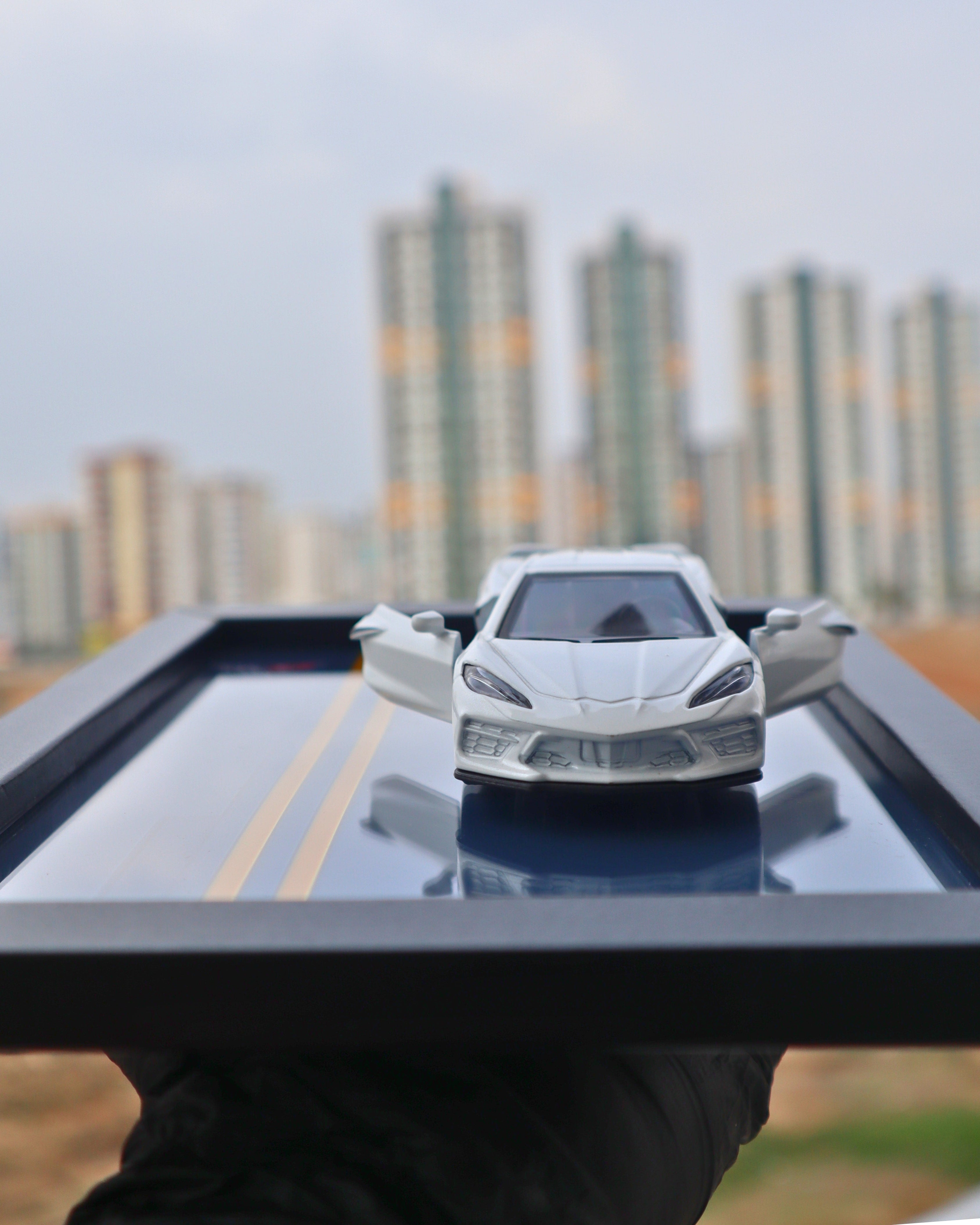 Chevrolet Corvette C8 Model Araba Tablosu 15x21 cm