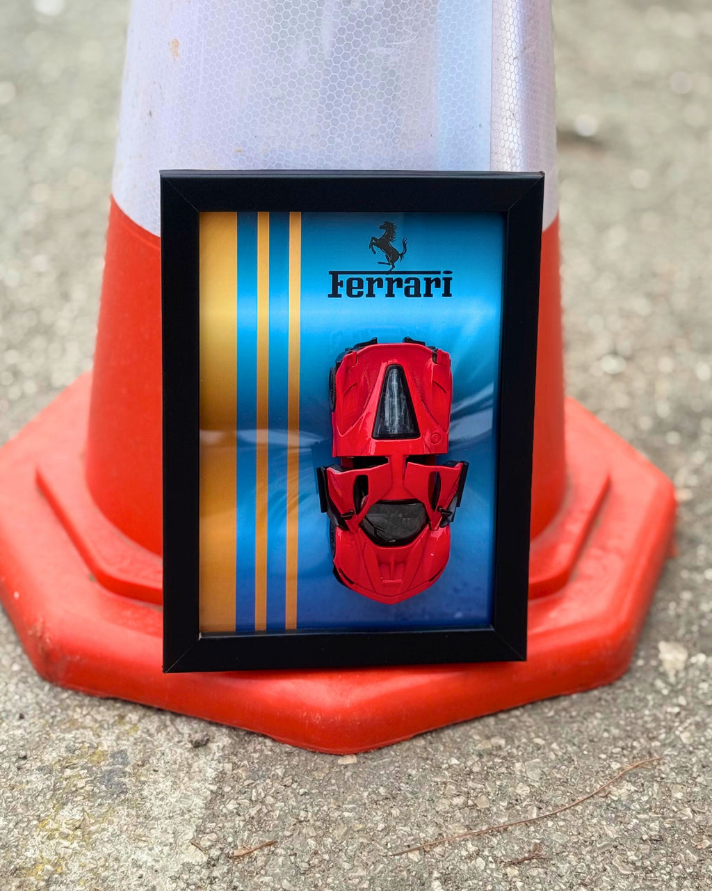 Ferrari LaFerrari 3D Diecast Model Araba Tablo 15x21 cm