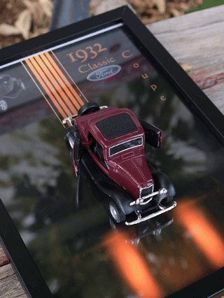 Ata Klasik 1932 Ford Classic Coupe Otomobil Diecast Model Araba Tablo 21×30